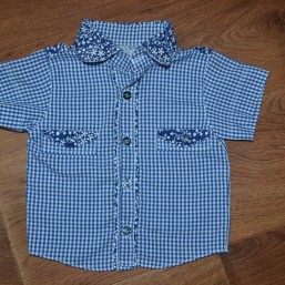 Рубашка для мальчика синяя